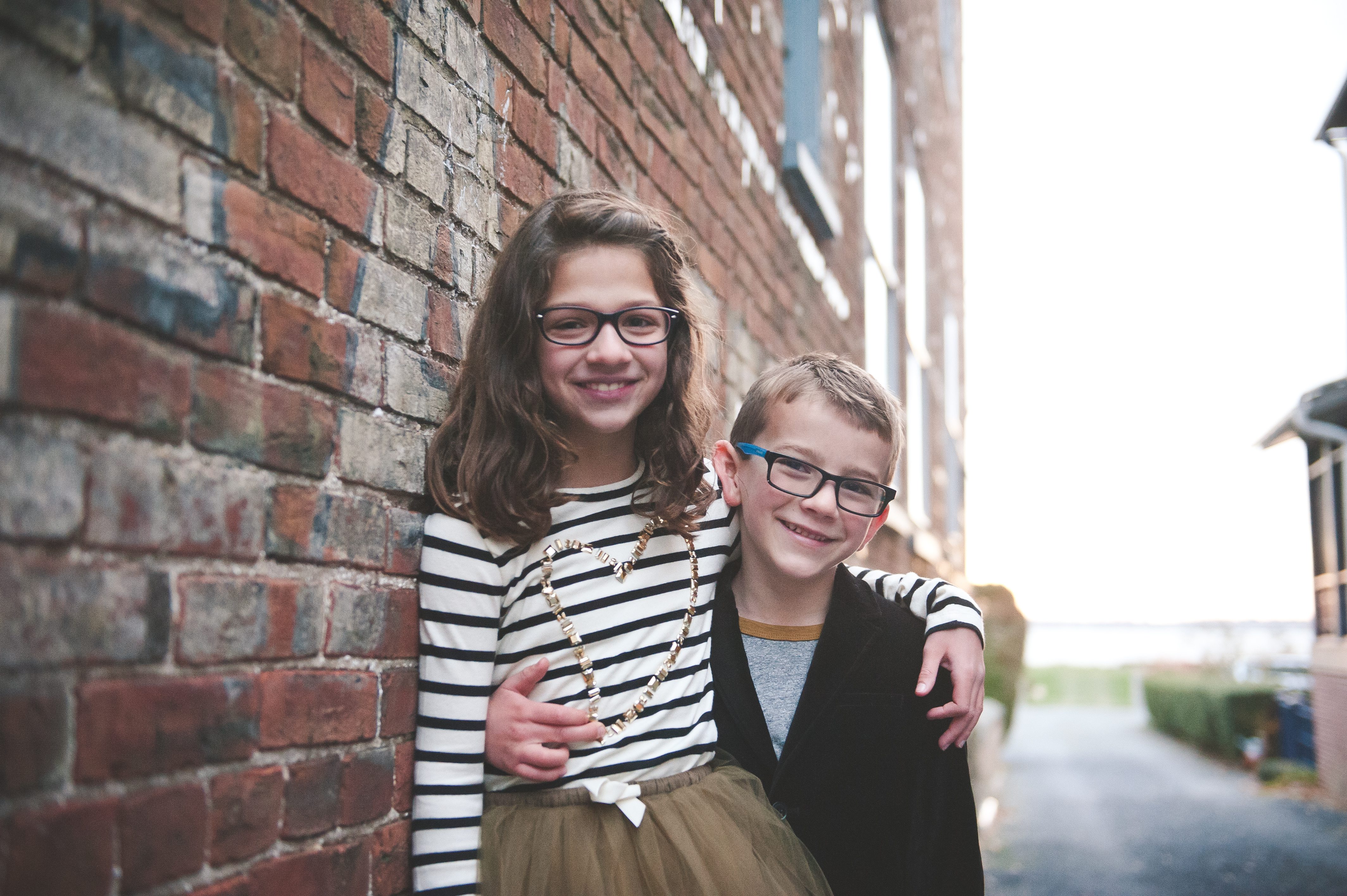 Siblings in Old New Castle, Delaware