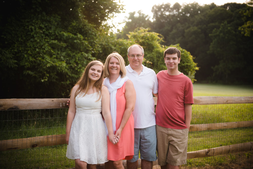 Perfectly color coordinated family of 4