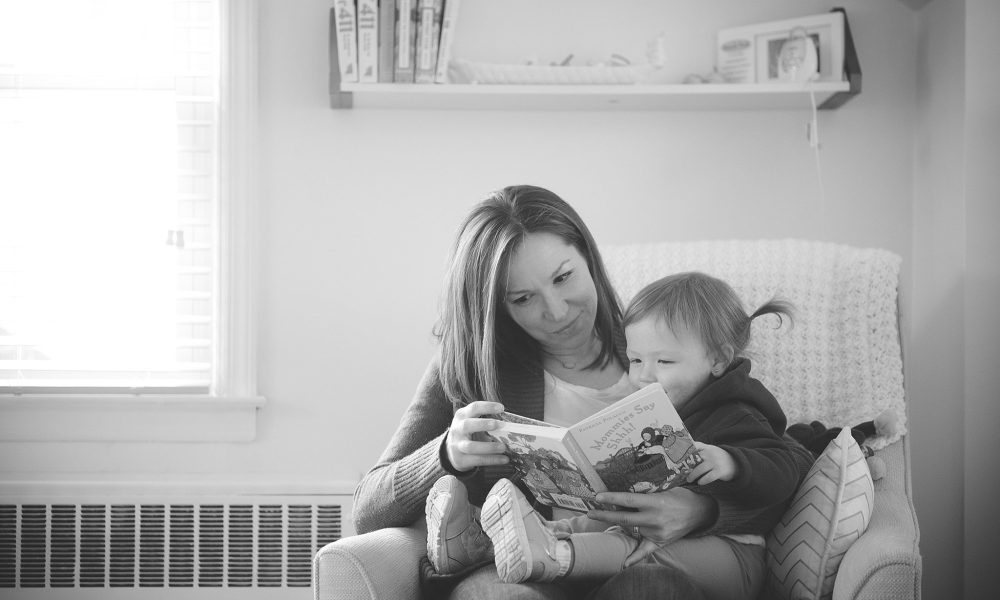 Mother and Daughter reading together